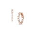 Dominique Cohen one carat huggie hoops in rose gold<span class='visuallyhidden'>; shop help at 760-978-9297.</span>